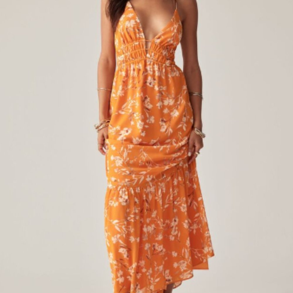 Leigh Strappy back Maxi Dress